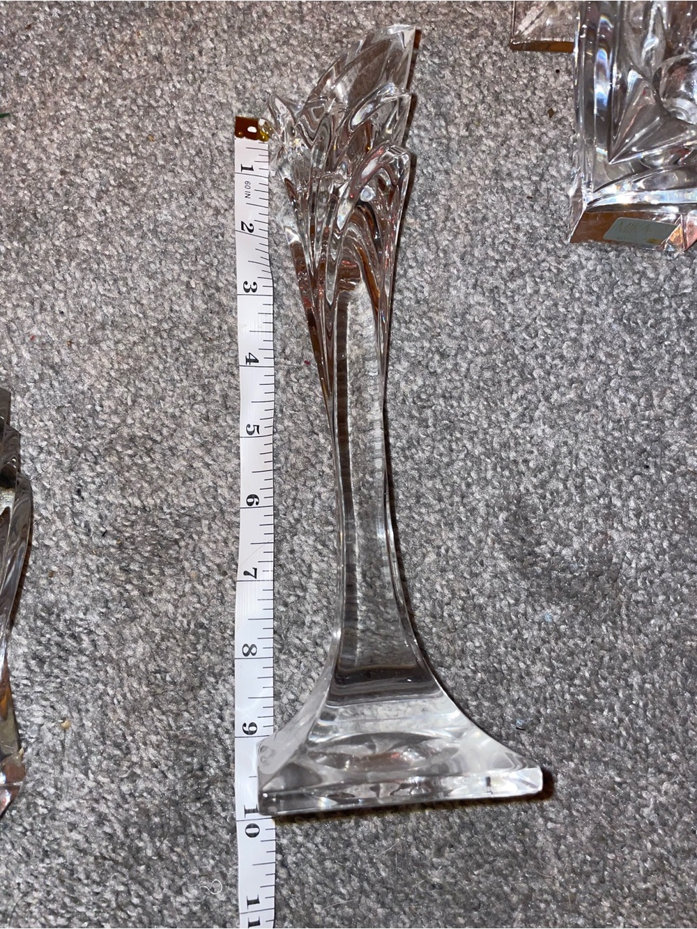 Vintage Mikasa Crystal Art Deco Candle Set - Picture 4 of 5